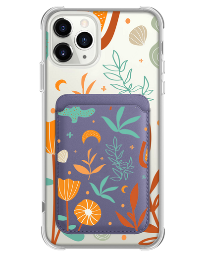 iPhone Magnetic Wallet Case - Autumn Botanical