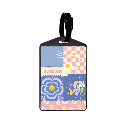 Vegan Leather Bag Tag - Abstract Quotes 4.0