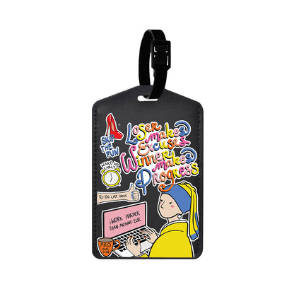 Vegan Leather Bag Tag - Ambitch