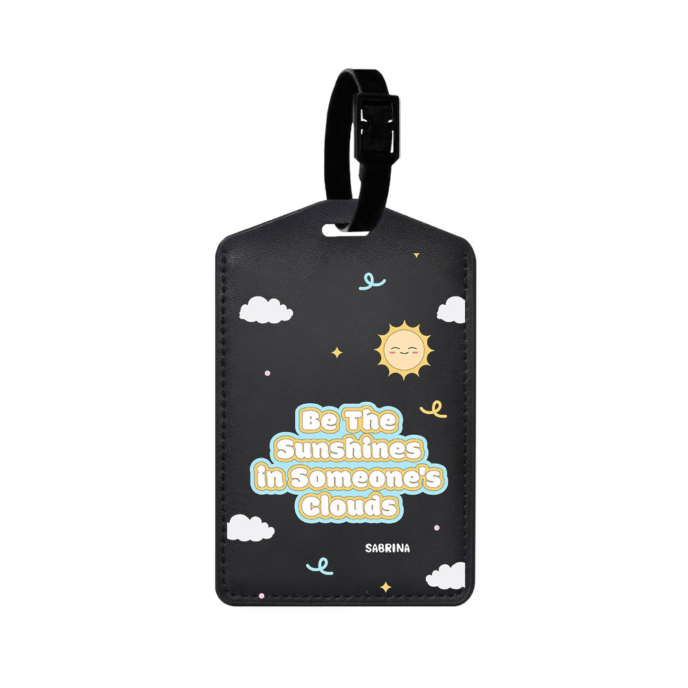 Vegan Leather Bag Tag - Sunshine