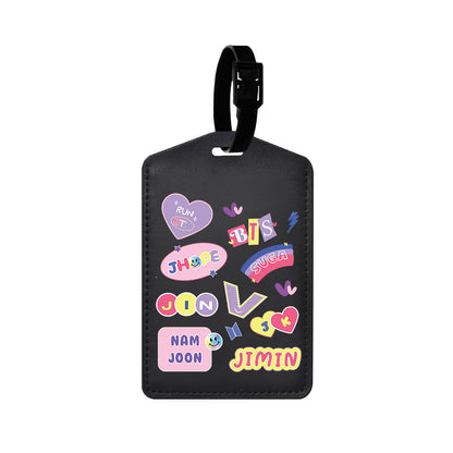 Vegan Leather Bag Tag - BTS Members
