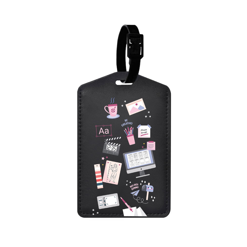Vegan Leather Bag Tag - Designer