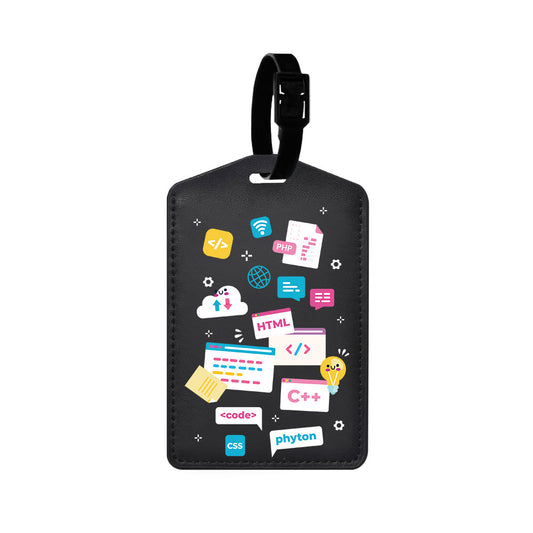 Vegan Leather Bag Tag - Developer
