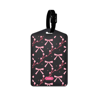 Vegan Leather Bag Tag - Coquette Floral