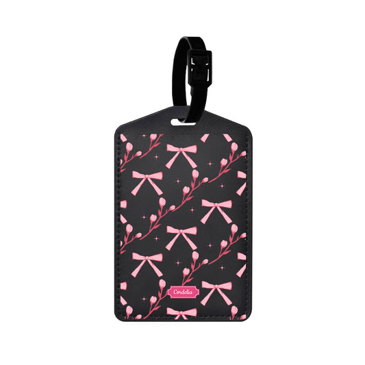 Vegan Leather Bag Tag - Coquette Floral