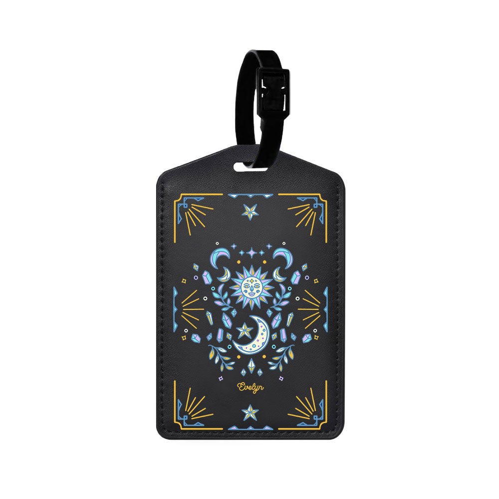 Vegan Leather Bag Tag - Cosmic Dream