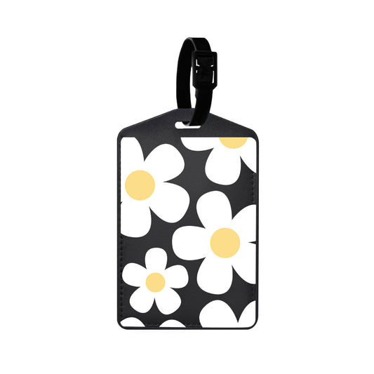 Vegan Leather Bag Tag - Daisy 1.0