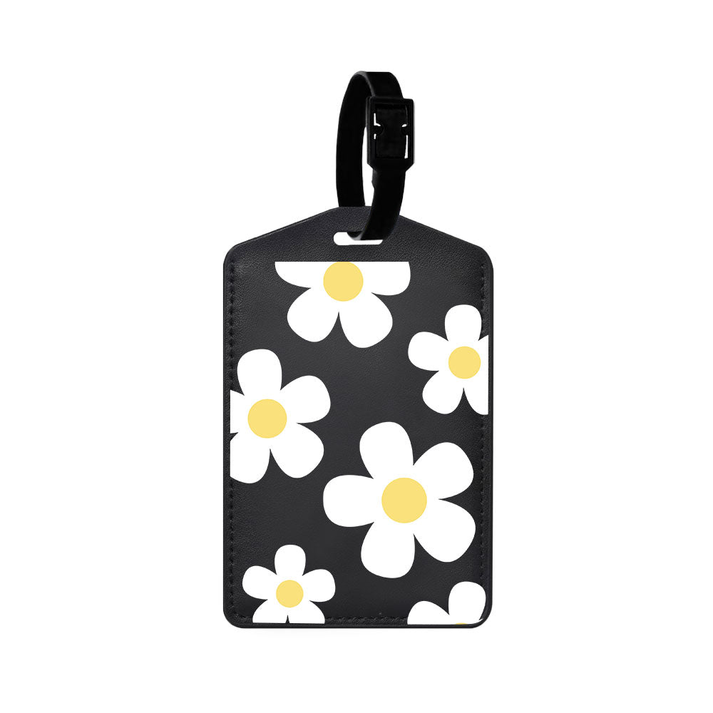 Vegan Leather Bag Tag - Daisy 2.0