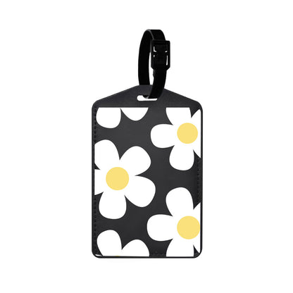 Vegan Leather Bag Tag - Daisy 4.0