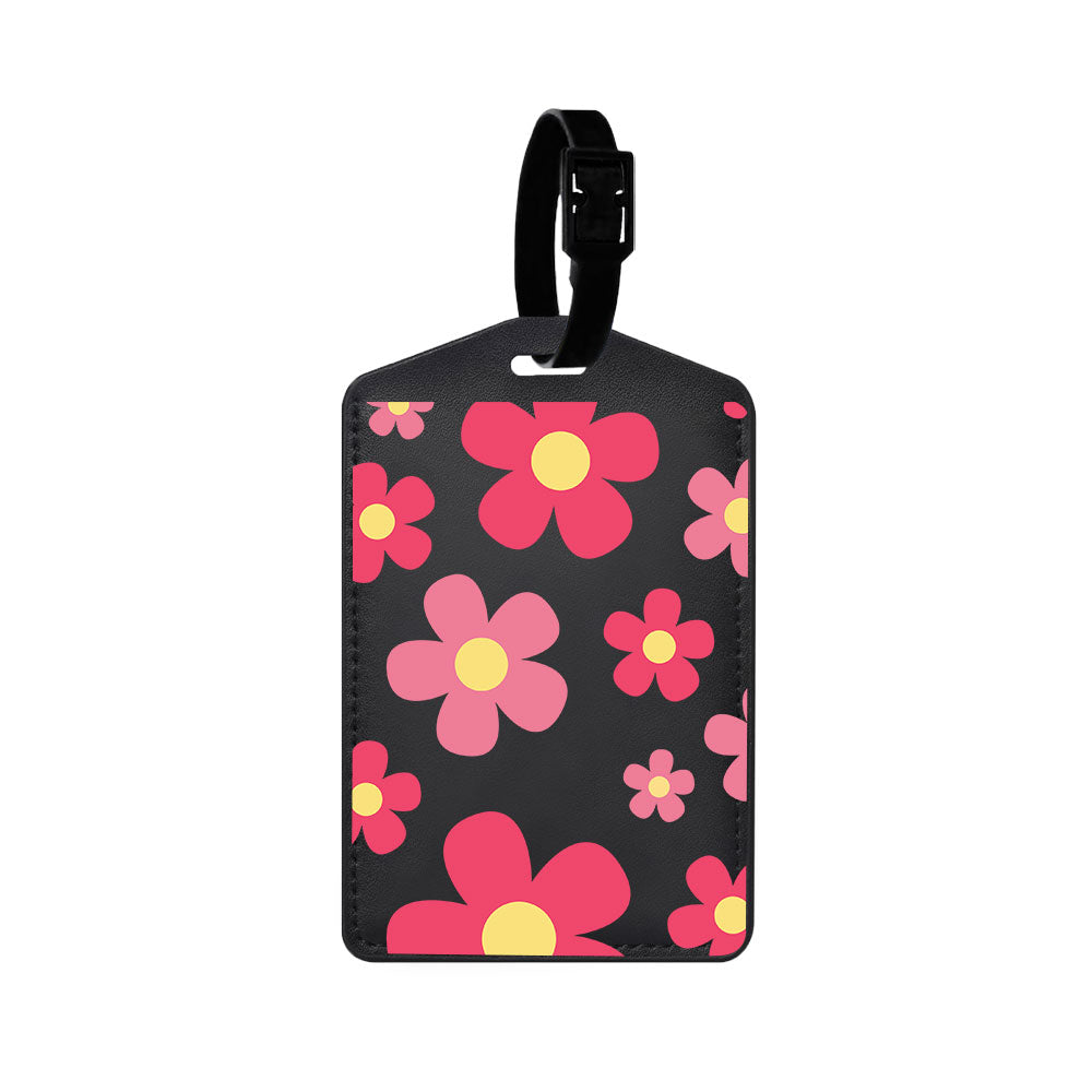 Vegan Leather Bag Tag - Daisy Blush