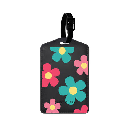 Vegan Leather Bag Tag - Daisy Delight 2.0