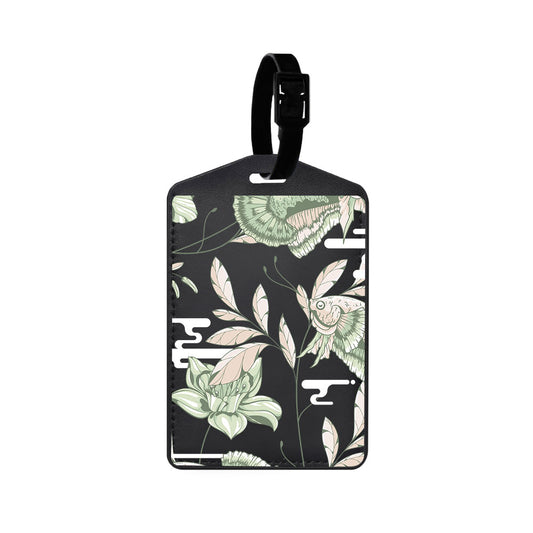 Vegan Leather Bag Tag - Fish & Floral 6.0