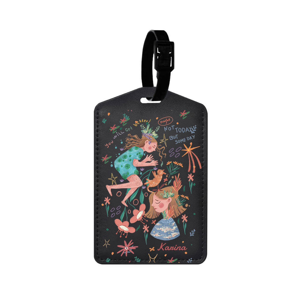 Vegan Leather Bag Tag - Get Better