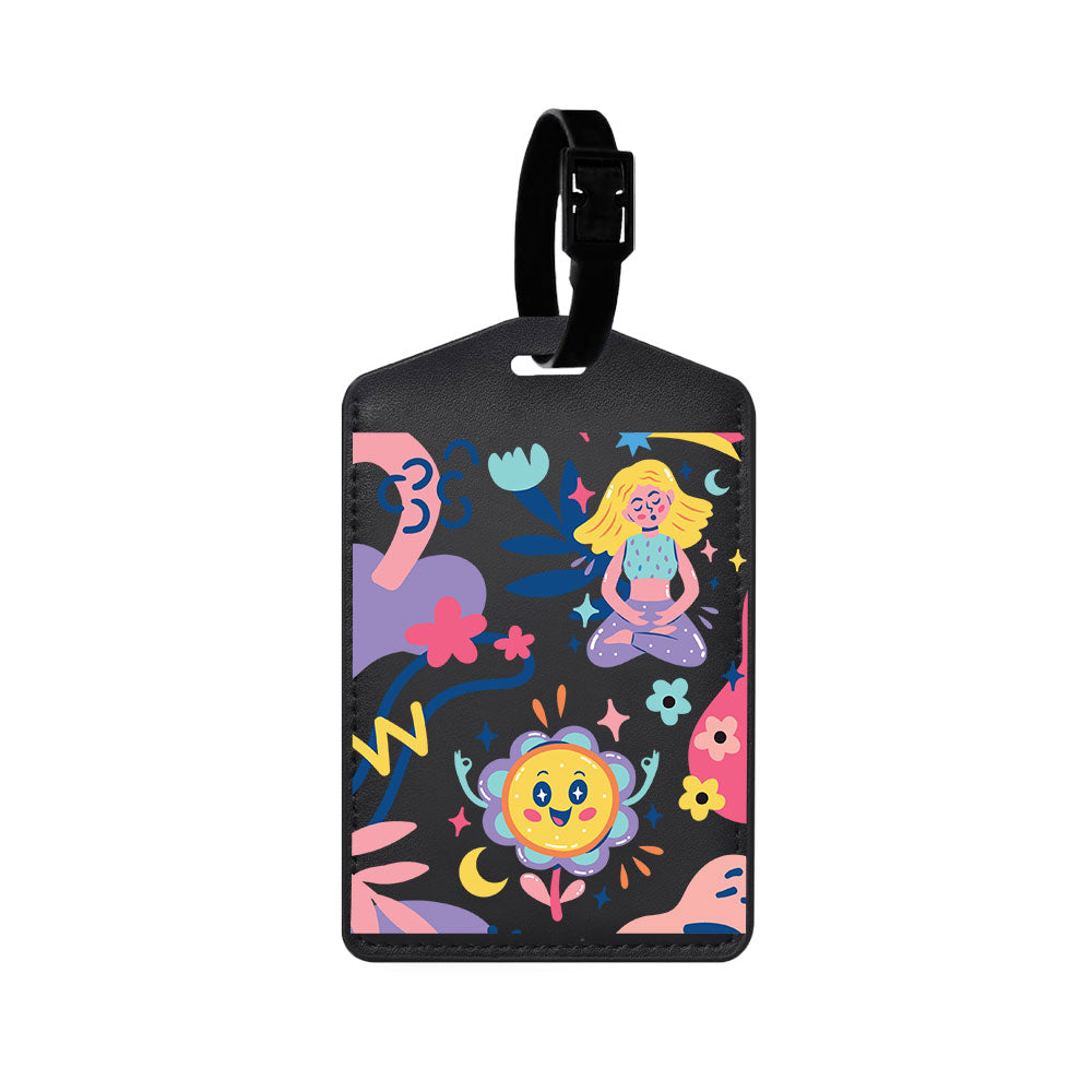 Vegan Leather Bag Tag - Heather