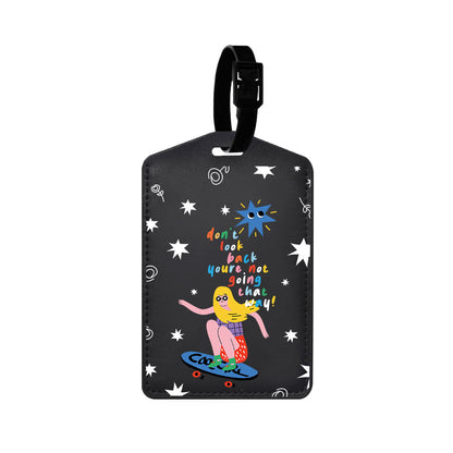 Vegan Leather Bag Tag - Keep Moving