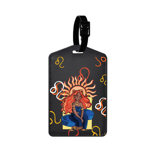Vegan Leather Bag Tag - Leo