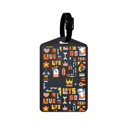Vegan Leather Bag Tag - Life in Colour