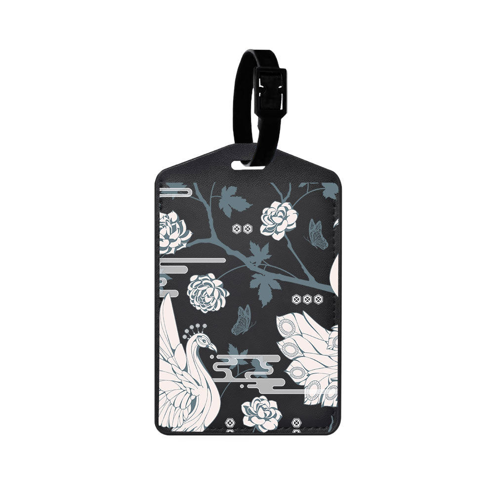 Vegan Leather Bag Tag - Bird of  Paradise 2.0