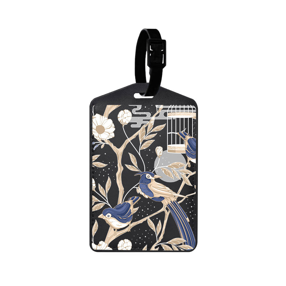Vegan Leather Bag Tag - Lovebird 1.0