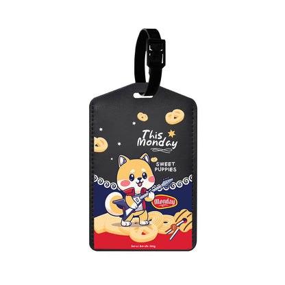 Vegan Leather Bag Tag - Monday