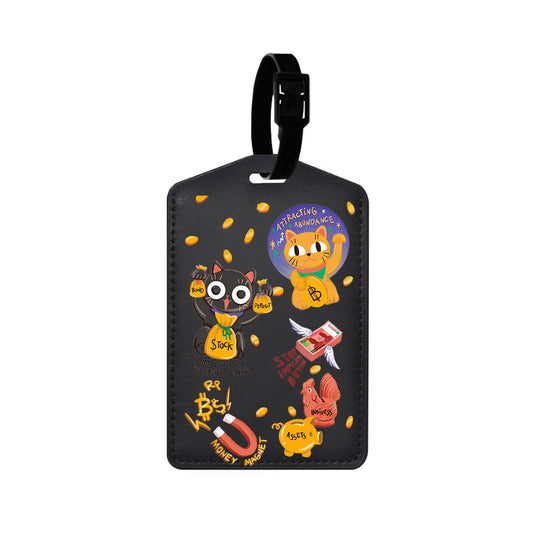 Vegan Leather Bag Tag - I Am... Money Magnet!!!