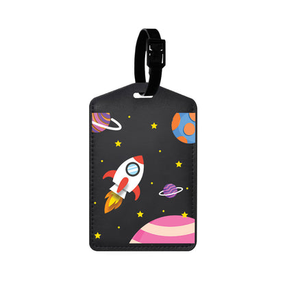 Vegan Leather Bag Tag - Neverland