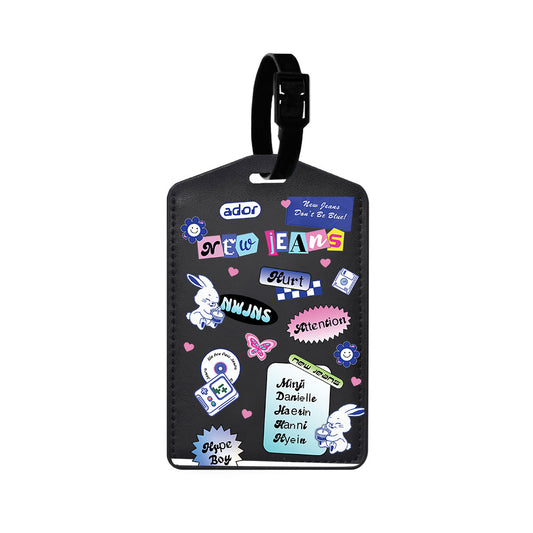 Vegan Leather Bag Tag - New Jeans Sticker Pack