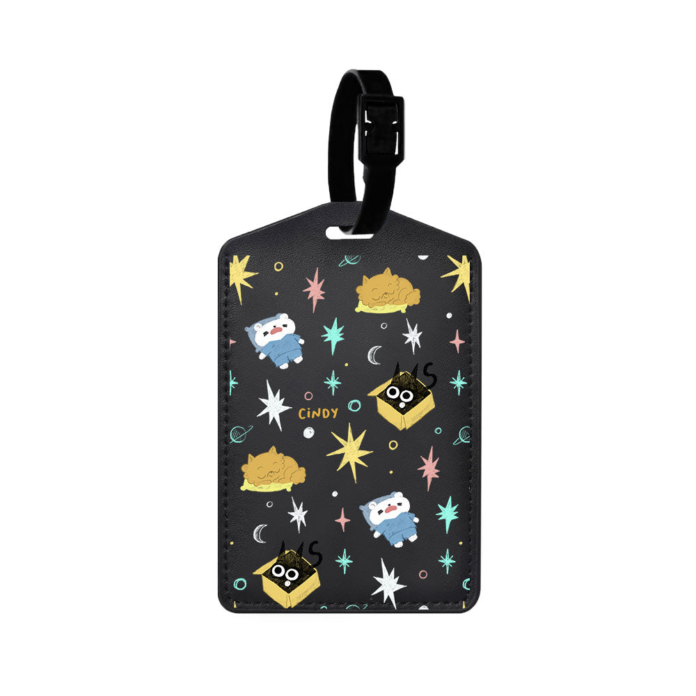 Vegan Leather Bag Tag - Nightover
