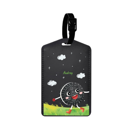 Vegan Leather Bag Tag - Cookis to My Milk (Couple Case)