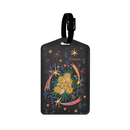Vegan Leather Bag Tag - Peace