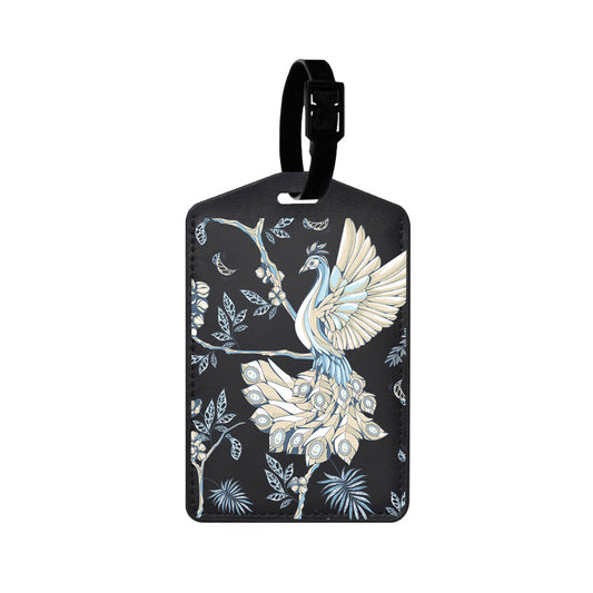 Vegan Leather Bag Tag - Peacock 5.0