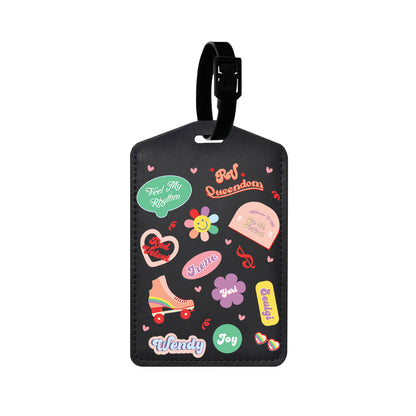 Vegan Leather Bag Tag - Red Velvet Sticker Pack