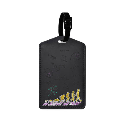 Vegan Leather Bag Tag - Science 1.0