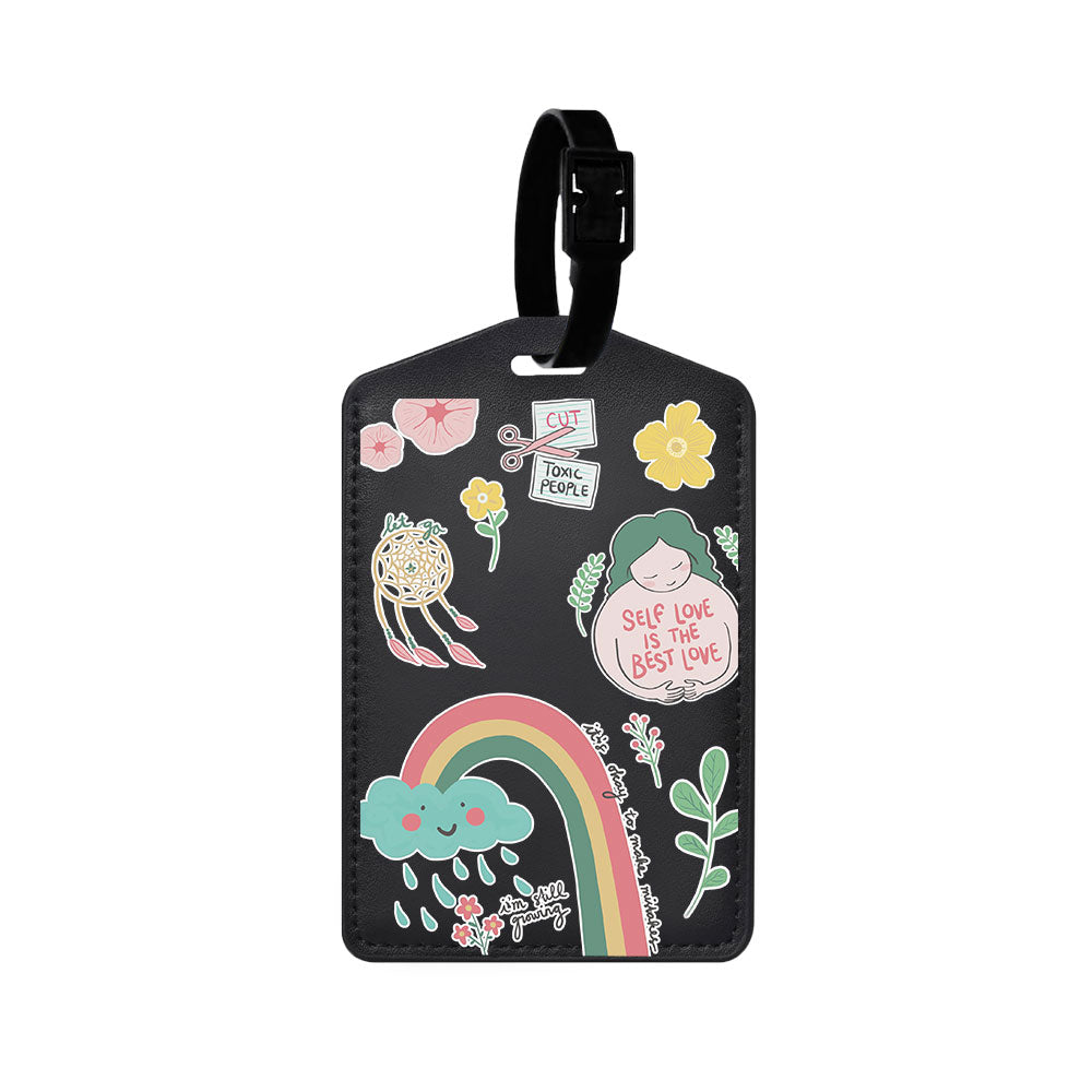 Vegan Leather Bag Tag - Self Love