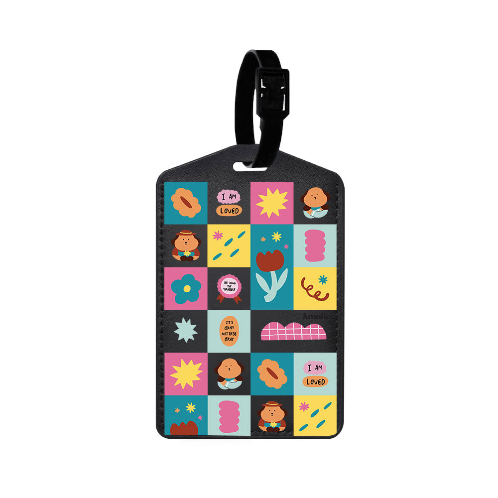 Vegan Leather Bag Tag - Selflove Cubicle