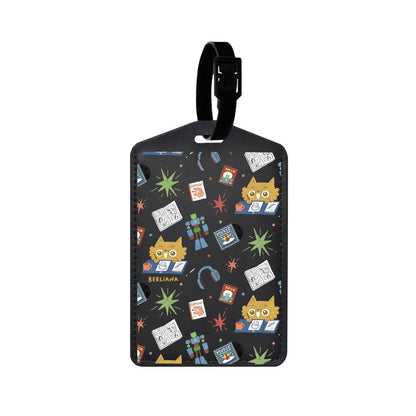 Vegan Leather Bag Tag - Too Much Hobbies