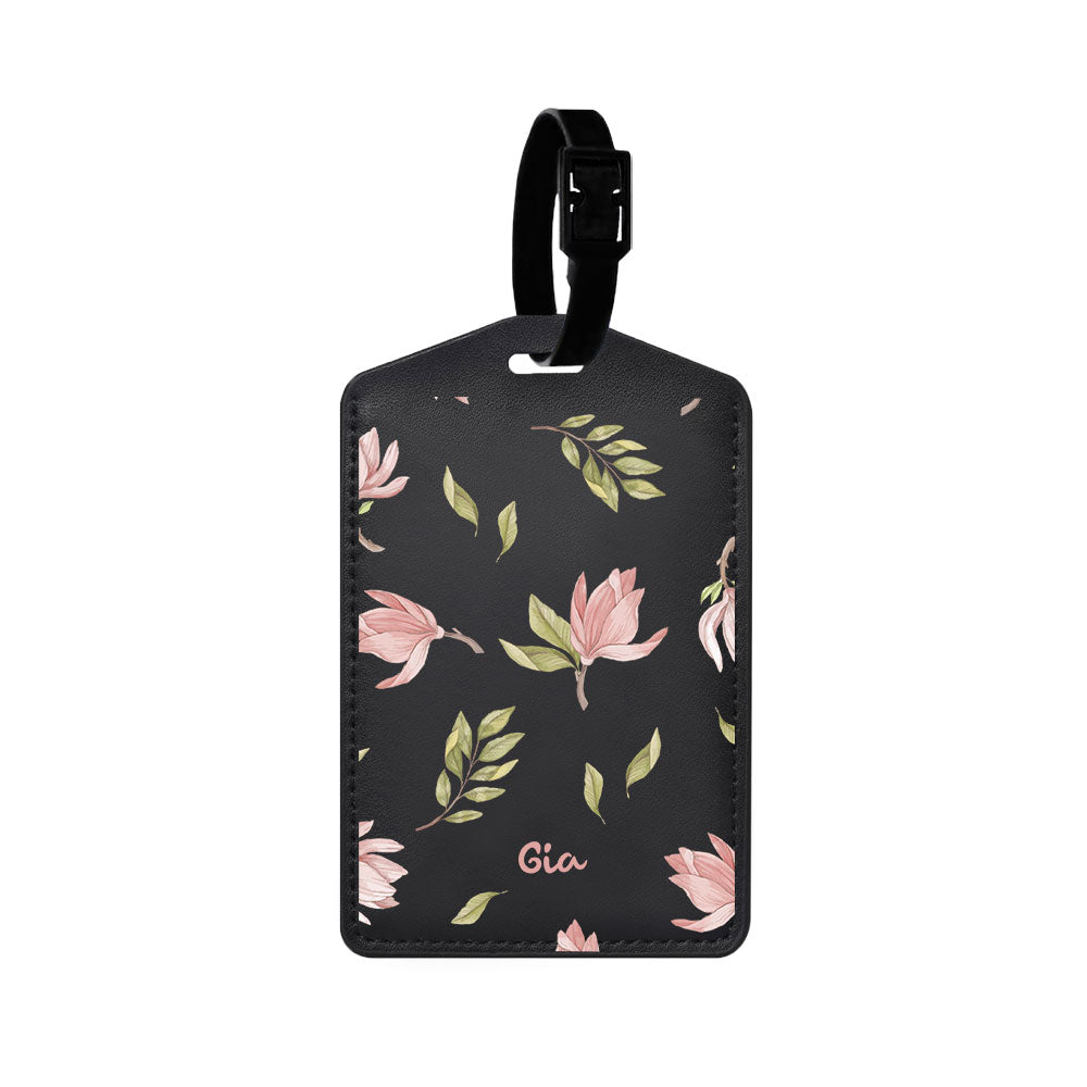 Vegan Leather Bag Tag - Azalea