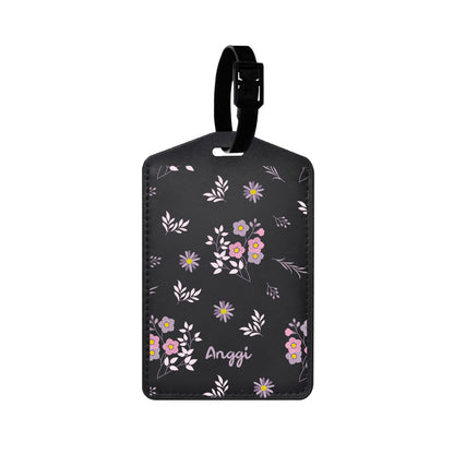 Vegan Leather Bag Tag - Cherry Blossom