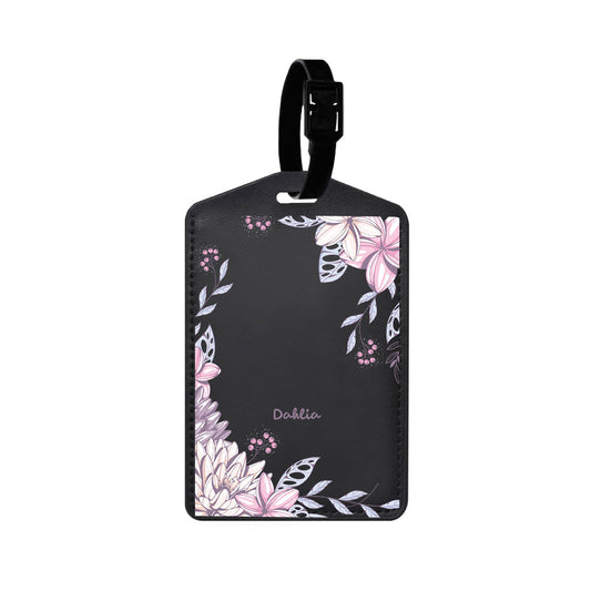 Vegan Leather Bag Tag - Dahlia