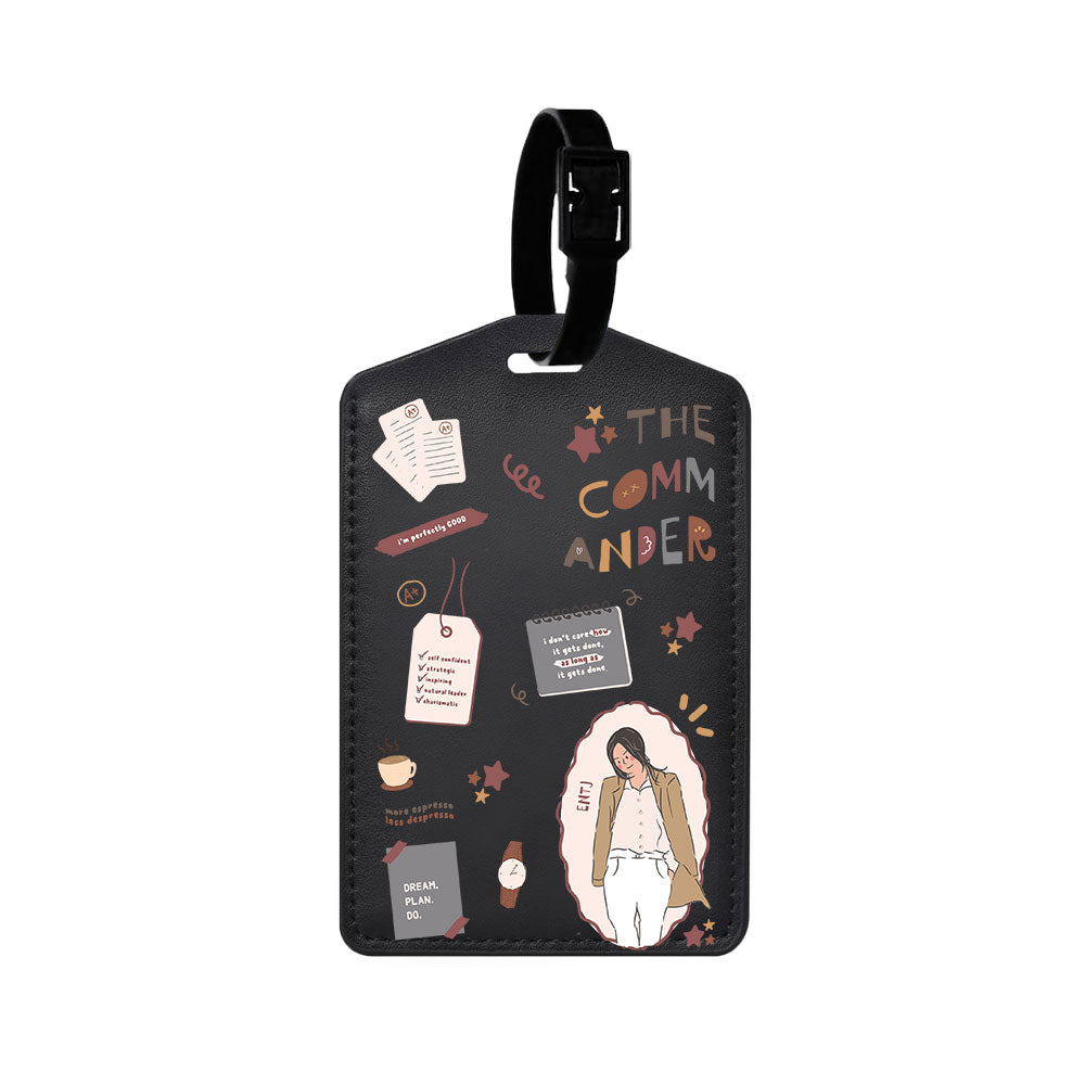 Vegan Leather Bag Tag - ENTJ