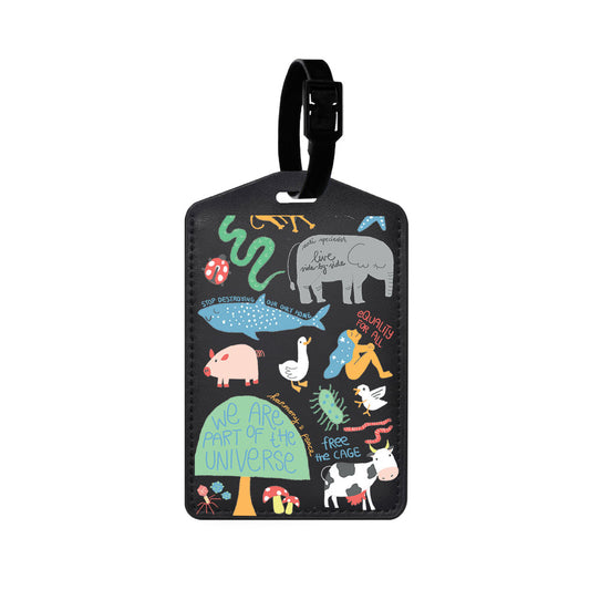 Vegan Leather Bag Tag - Equality