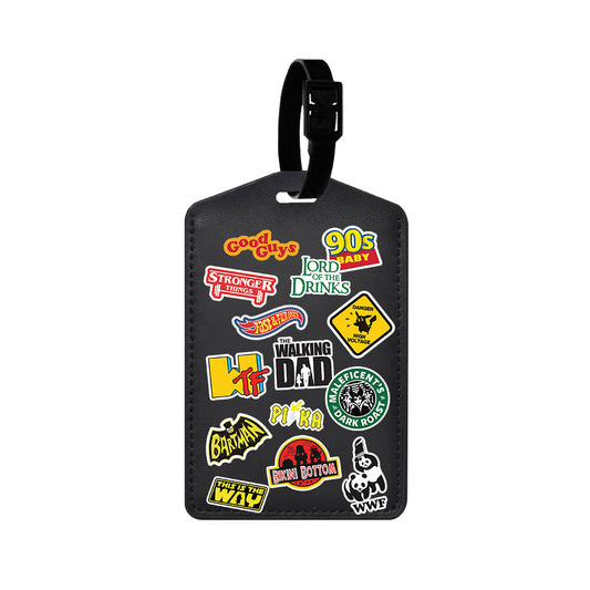Vegan Leather Bag Tag - Film Parody