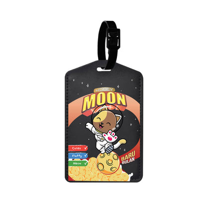 Vegan Leather Bag Tag - Honey Moon