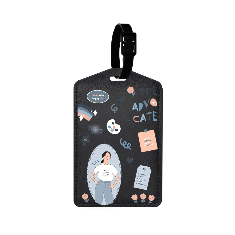 Vegan Leather Bag Tag - INFJ