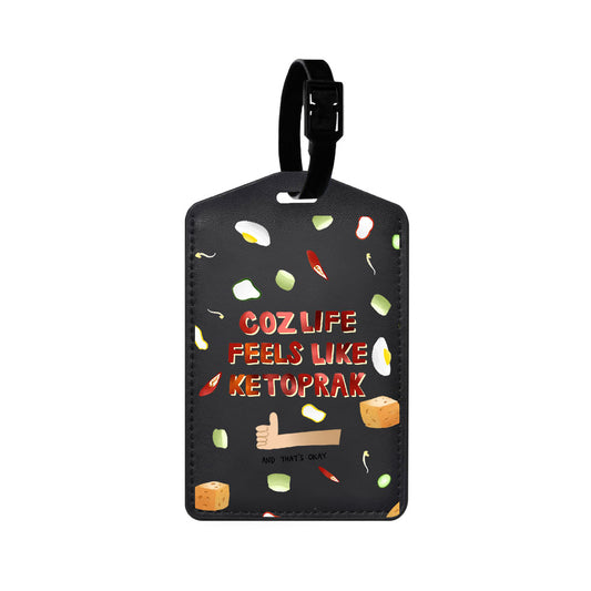 Vegan Leather Bag Tag - Ketopuns