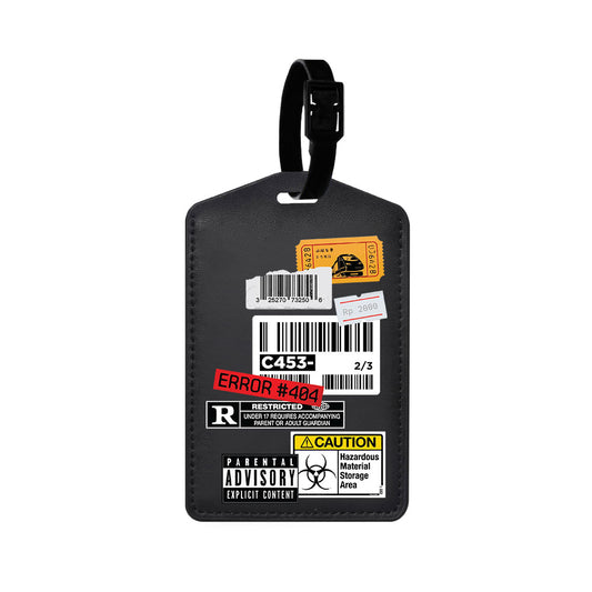 Vegan Leather Bag Tag - Label Sticker Pack