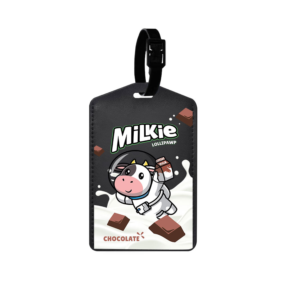 Vegan Leather Bag Tag - Milkie
