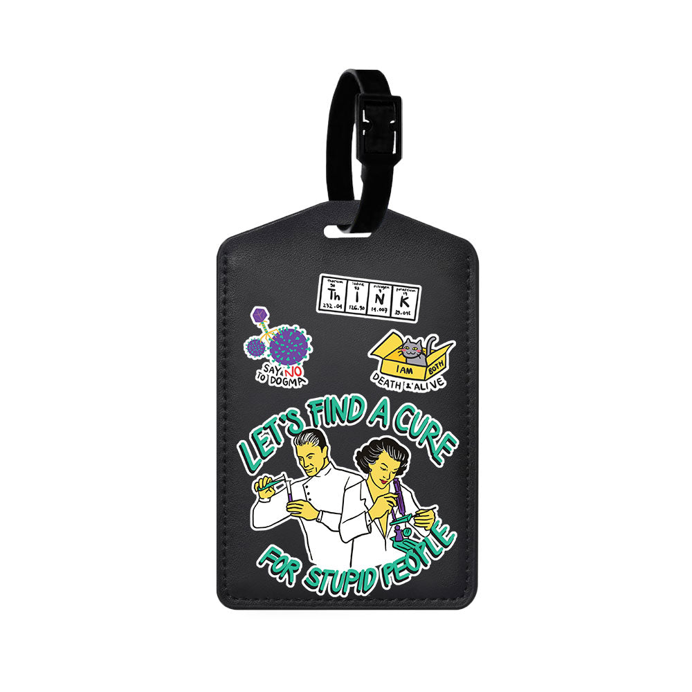 Vegan Leather Bag Tag - Science 2.0