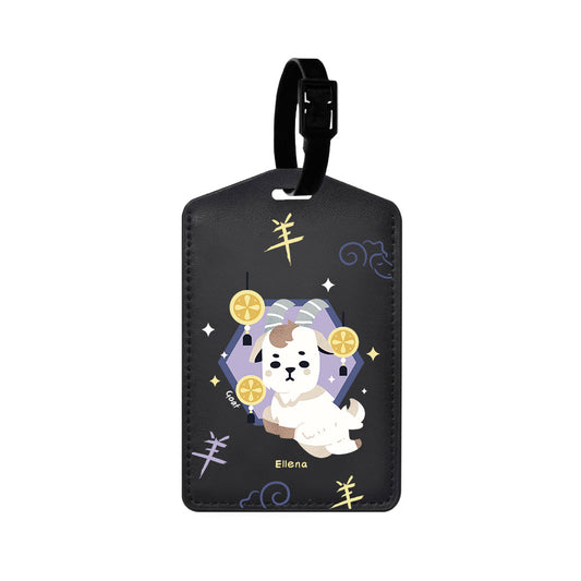 Vegan Leather Bag Tag - Goat (Chinese Zodiac / Shio)