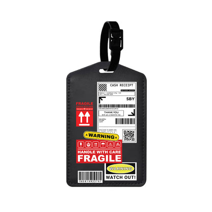 Vegan Leather Bag Tag - Shiping Label